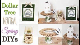 NEW Dollar Tree Neutral Spring  Decor  DIYs