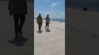 Raila Ruto taking a Stroll Around Homabay Pier