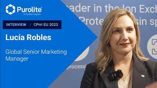 Lucía Robles at CPHI EU Barcelona | 2023 | Purolite, an Ecolab Company