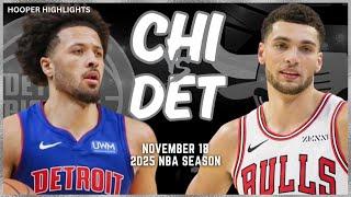 Chicago Bulls vs Detroit Pistons Full Game Highlights | Nov 18 | 2025 NBA Season