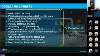 Live Sport And Entertainment Immersive Mixing Using Machine Learning - Rob Oldfield, Salsa Sound