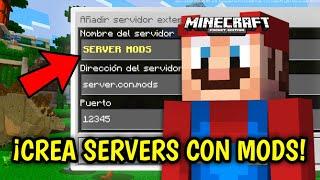 COMO CREAR un SERVIDOR con MODS para MINECRAFT PE: Bedrock 1.19!  | Bien Explicado 2022 ️