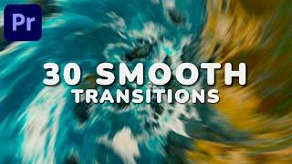 FREE 30+ Smooth Transitions | Premiere Pro 2023 Preset Pack