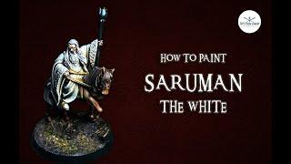 How To Paint Saruman the White for Middle Earth Strategy Battle Game - Quick and easy.