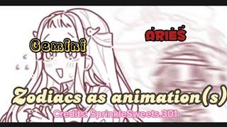 zodiacs as animation(s) | SprinkleSweets.301 animation/animatic | enjoy :)