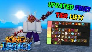 Updated BEST Fruit Tier List For GRINDING in King Legacy Update 6 (Roblox)