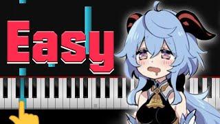 Genshin Impact Main Theme OST - EASY Piano Tutorial + Sheet Music