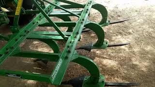 New 5105 4x4 With Green System 5 tine Plow