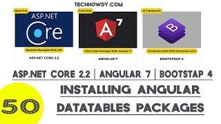 Angular 7 | Installing Angular DataTables Packages