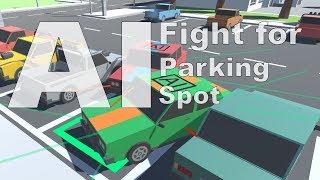 Two AI Fight for the same Parking Spot