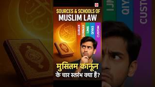 Sources & Schools of Muslim Law in 60 Seconds!️ #LLB #MuslimLaw #TheLLBGuide #Lawyer #muhammad