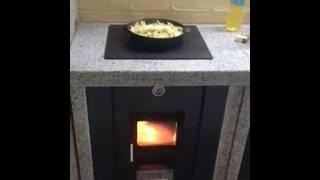Вуличний камін-барбек "Гарден Шеф" Комплект: Камін + стіл + казан-тандир.
