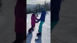 Один час занятия с нуля  #шерегеш #instructor #инструктор #snowboarding