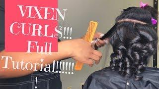 HOW TO: CURL WITH FLAT IRON ON NATURAL HAIR !!! 3b 4c “VIXEN CURLS”