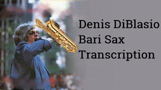 Denis DiBlasio - Coconut Champagne | Baritone Saxophone Transcription