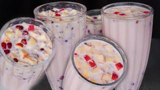 Milk Sharbat | Ramadan Iftar Recipe | Refreshing & Delicious Milk Fruit Drinks | Milk Shake Recipe