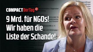 9 Mrd. für NGOs! Wir haben die Liste der Schande!