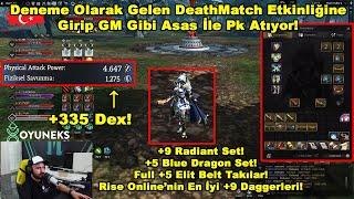 Marlen - Deneme Olarak Gelen DeathMatch Etkinliğine Girip GM Gibi Asas İle Pk Atıyor! | Rise Online