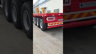 TITAN 2023 New Type 3 Axle 40 Foot Flatbed Trailer for Sale