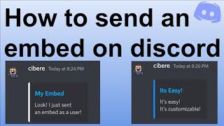 How To Send Embeds on discord