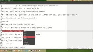 how to remove white dots in Ubuntu 16 04 login screen , ubuntu 16.04 2016 !