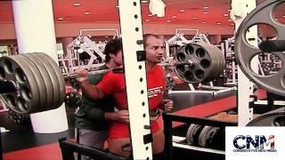 John D. Villarreal Squats about 500 Pounds for Reps