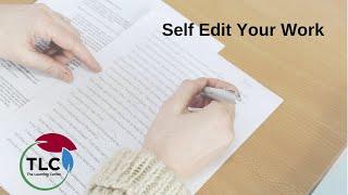 Self-Edit your Work