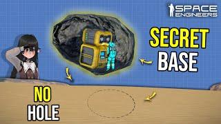 This Trick Lets You Build Underground With no Entry Hole, Space Engineers