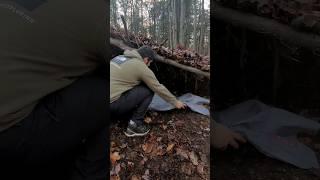 Debris Shelter Camping - Full Video On My Channel