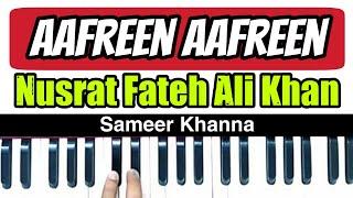 Aafreen Aafreen Harmonium Lesson || Ustad Nusrat Fateh Ali Khan Sahab With Sargam Notations