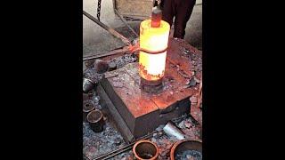I spent the New Year at home. I didn't have any time to forge iron. Hot forging. Forging blank.