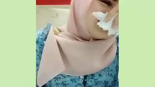 Pesona Jilbab Cantik Tebar Pesona Samps Buka Baju | Water Melon Montok, Bohay & Semok