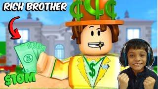 My brother gave me 10 MILLION DOLLARS to spend in ROBLOX