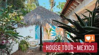 MEXICAN BEACH BUNGALOW HOUSE TOUR -PUERTO ESCONDIDO