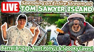 Live: Morning on Tom Sawyer Island at Magic Kingdom - Full Tour - Disney World Livestream