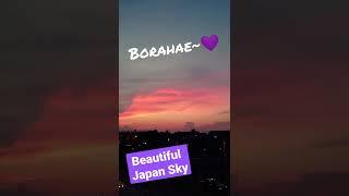 Why is Japan's sky this beautiful? #shorts #purpleyou #purplesky #japanvlog #japan #epiklab