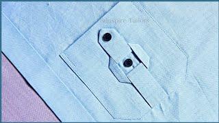 designer pocket stitching //  latest designer shirt pocket stitching //