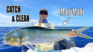 CATCH & CLEAN MAHI MAHI - How to catch mahi (dolphin) | Gale Force Twins