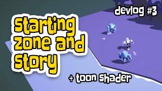 Adding toon shader and a starting zone to my 3d indie game | Devlog 3