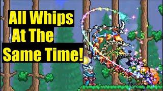 Terraria 1.4 Whips  Fargos Omniwield Supreme Buffed vs Calamity Mod Boss Rush in Master Mode