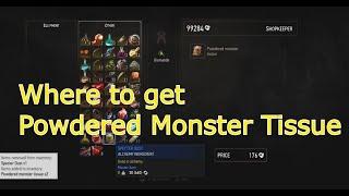 Where to Get Powdered Monster Tissue - The Witcher 3 - Get Some Powdered Monster Tissue for Crafting