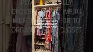 Before and After: Closet Transformation with The Home Edit