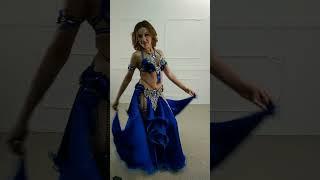 Belly Dance costume Royal Blue Aida Style