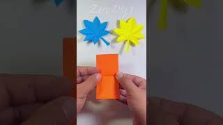 How to cut maple leaf easy #zerodiy1 #youtubeshorts #origami