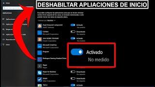 Desactivar aplicaciones o programas de inicio automatico - WINDOWS