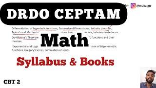 DRDO Ceptam Math Syllabus, Books and Preparation Strategy