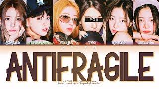 [Karaoke] LE SSERAFIM (르세라핌) "ANTIFRAGILE" (Color Coded Han/Ing/가사) (6 Members)