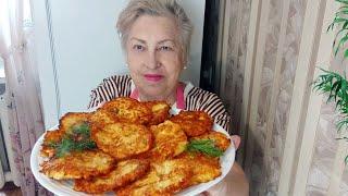 Кабачковые оладьи с картофелем.Летний варианр оладьев.Можно готовить все лето-это настолько вкусно.