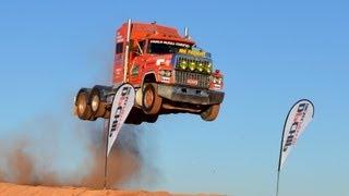 Semi Truck Jump, Prime mover  www.loveday4x4adventures.com