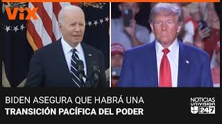 EN VIVO: Expectativas sobre transición entre Trump y Biden | Noticia Univision 24/7 7 de noviembre